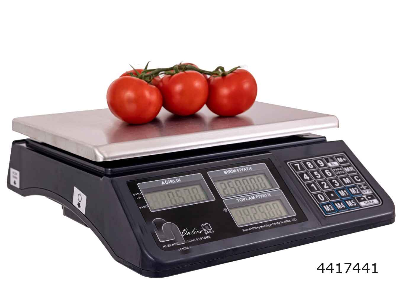 TERAZİ-CEO ONLINE 15- 30 KG FİYAT HESAPLAMALI  2 GR