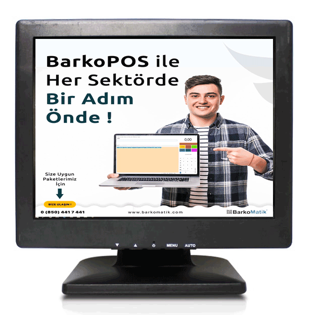 MNT-JETVIEW 8" VGA MİNİ LCD MONİTÖR (AÇIK ÜRÜN)  VGA KABLO AYAKLI OT84NA