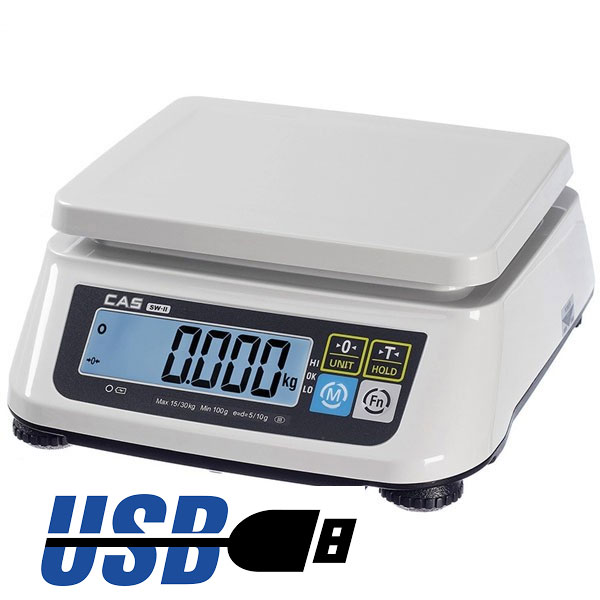 TERAZİ CAS SW-IICR 30 KG USB