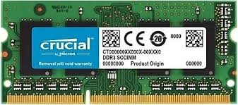 CRUCIAL 8GB 1600MHZ DDR3 CL11 1.35V NOTEBOOK RAM