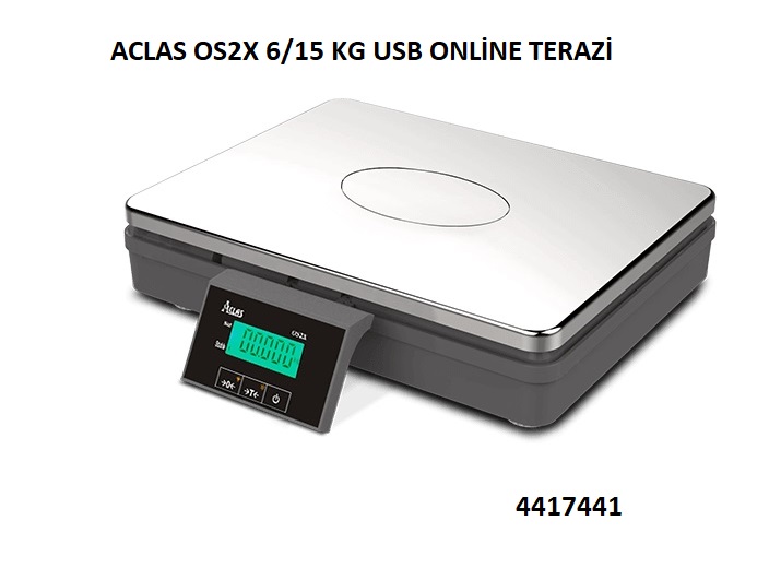 TERAZİ ACLAS OS2X 6/15 KG USB ONLİNE