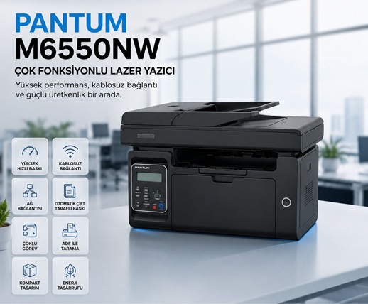 PANTUM M6550NW ÇOK FONKSİYONLU LAZER YAZICI