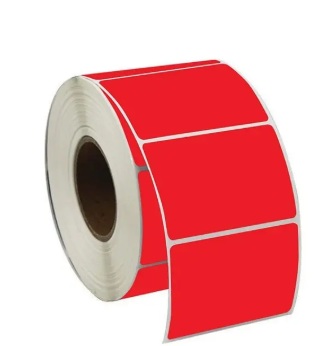 40X48 TERMAL ETİKET KIRMIZI 1000Lİ SARIM
