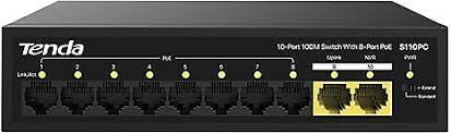 TENDA S106PC 6 PORT 4 PORT POE+ 10/100 MBPS + 2 PORT UPLİNK SWİTCH RACK  4+2