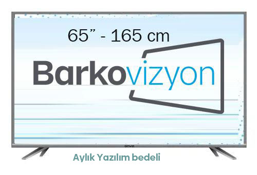 65" BARKOVİZYON İÇİN YAZILIM AYLIK