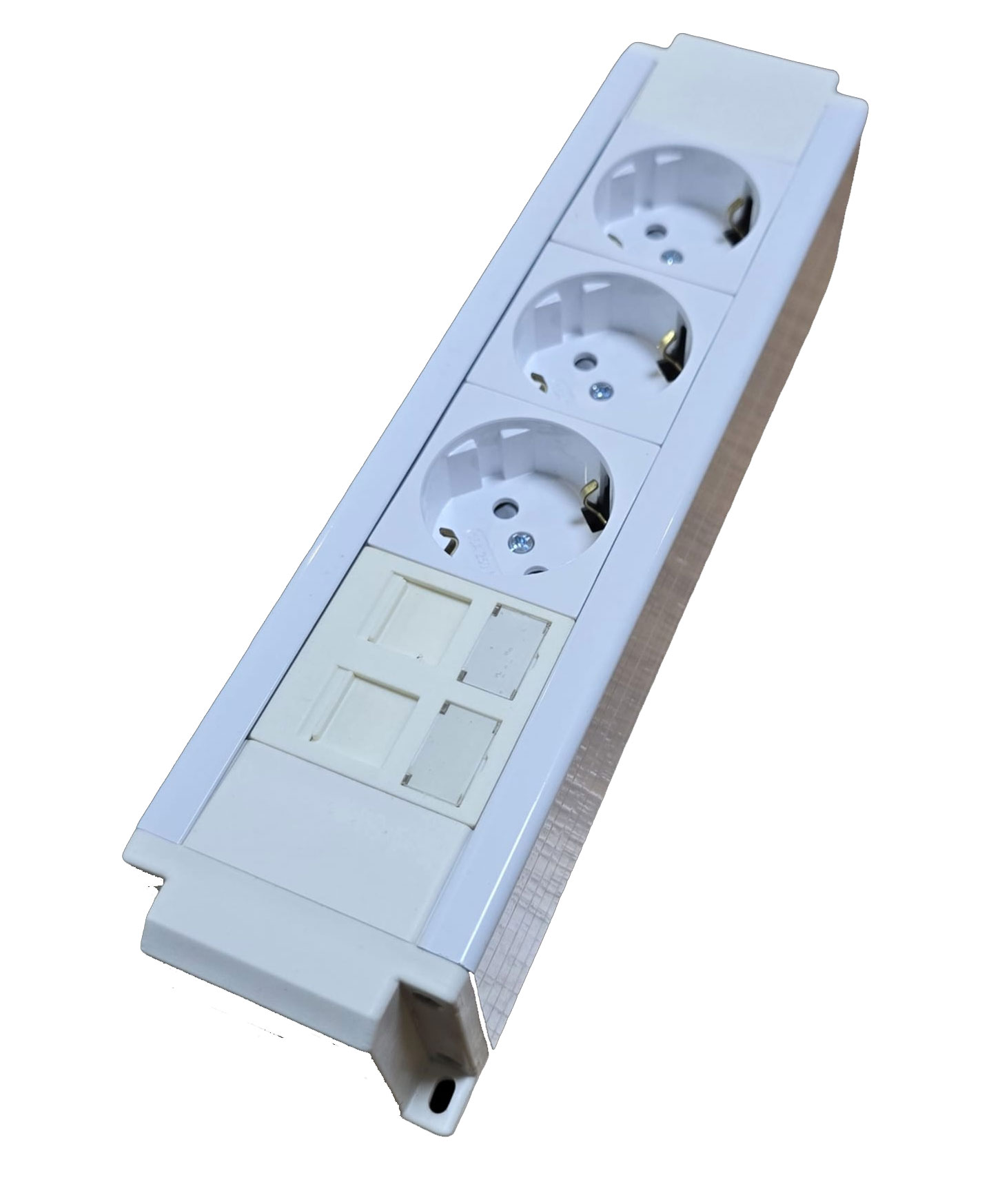 BLOK PRİZ 8 MODUL 3 ŞEBEKE PRİZ, 2 DATA PRİZ BEYAZ